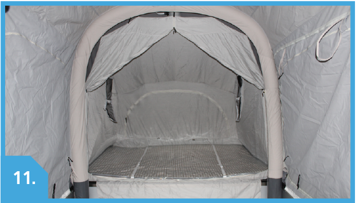 Attached inner bed tents