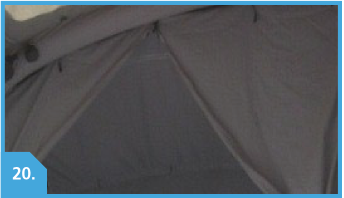 Attaching inner tents